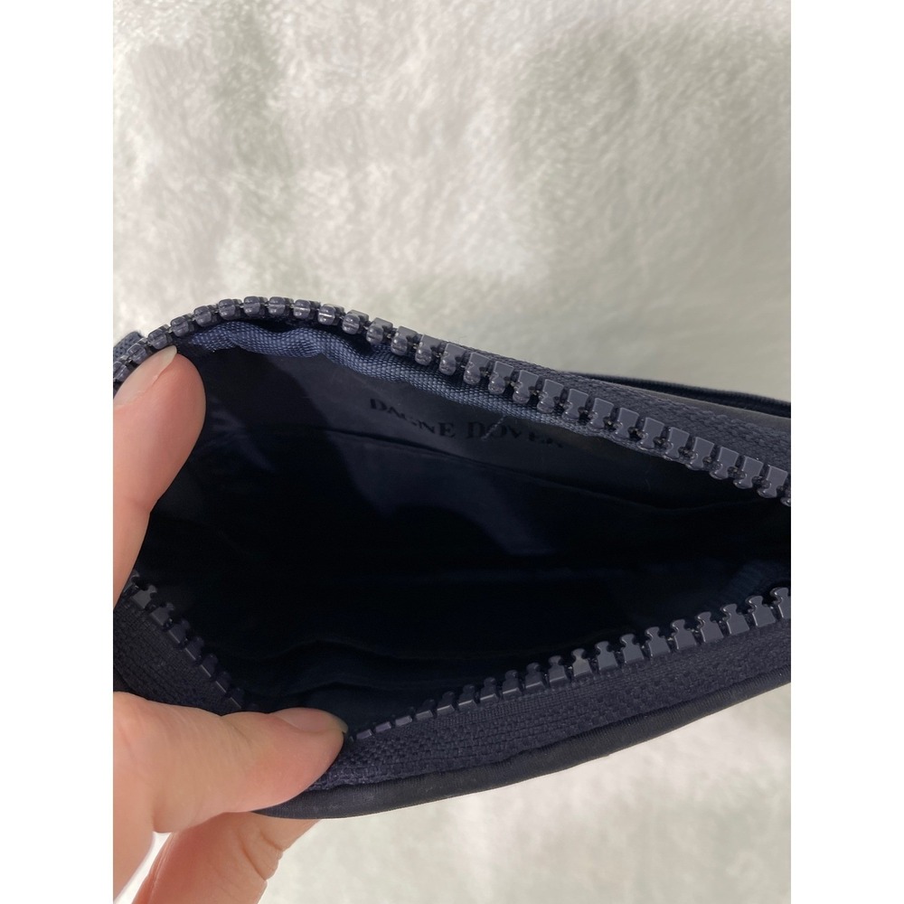 Dagne Dover Mara Phone Crossbody Bag Navy Vegan Recycled Nylon Adjustable Strap - Picture 7 of 8